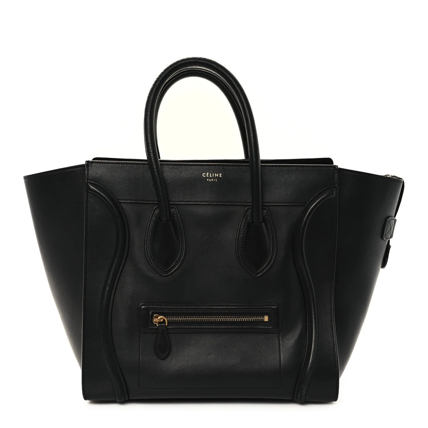 Drummed Calfskin Mini Luggage Black | FASHIONPHILE (US)