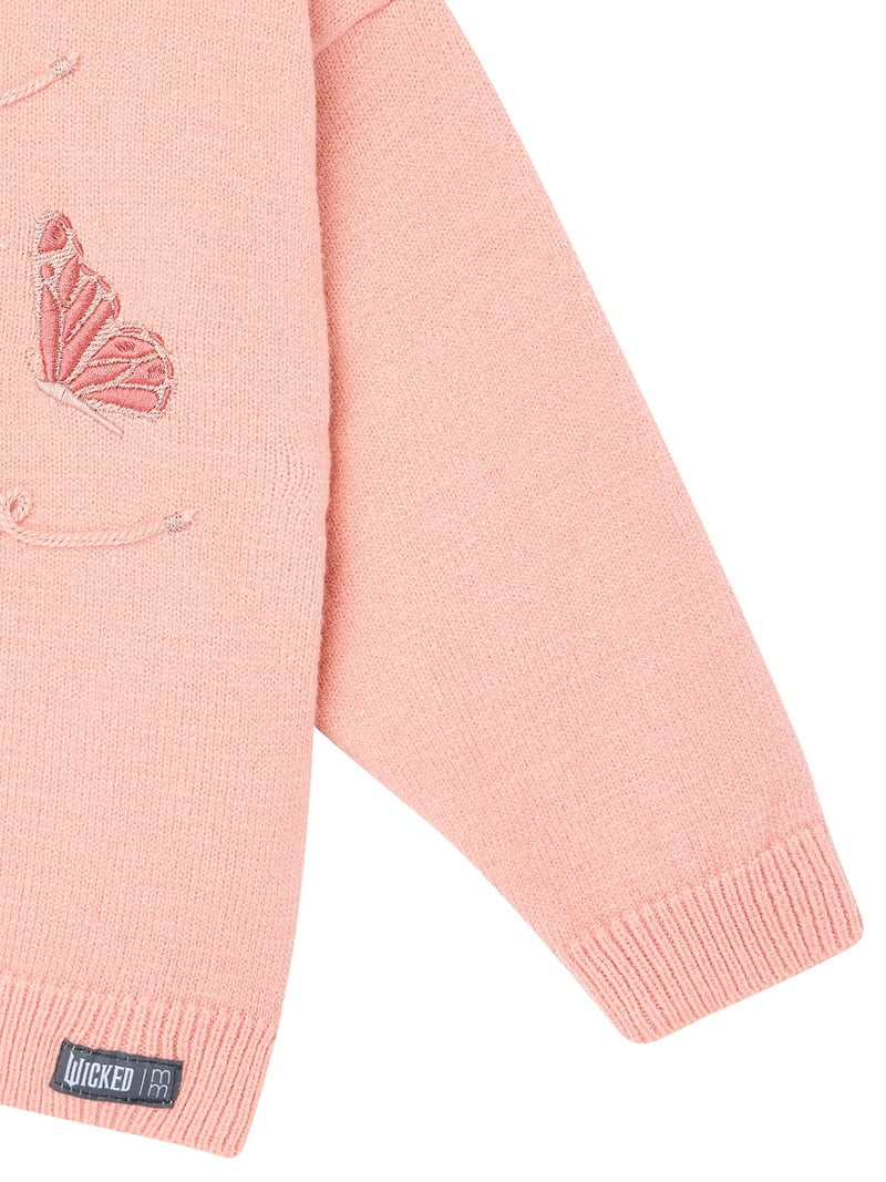 Modern Moments Toddler Girl Wicked Affirmation Sweater, Sizes 12 Months - 5T | Walmart (US)