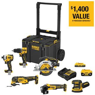 DEWALT 20-Volt MAX ToughSystem Lithium-Ion 6-Tool Cordless Combo Kit DCKTS681D1P1 - The Home Depo... | The Home Depot