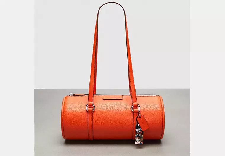 Coach Outlet Barrel Bag In Coachtopia Leather - Orange | Coach Outlet US