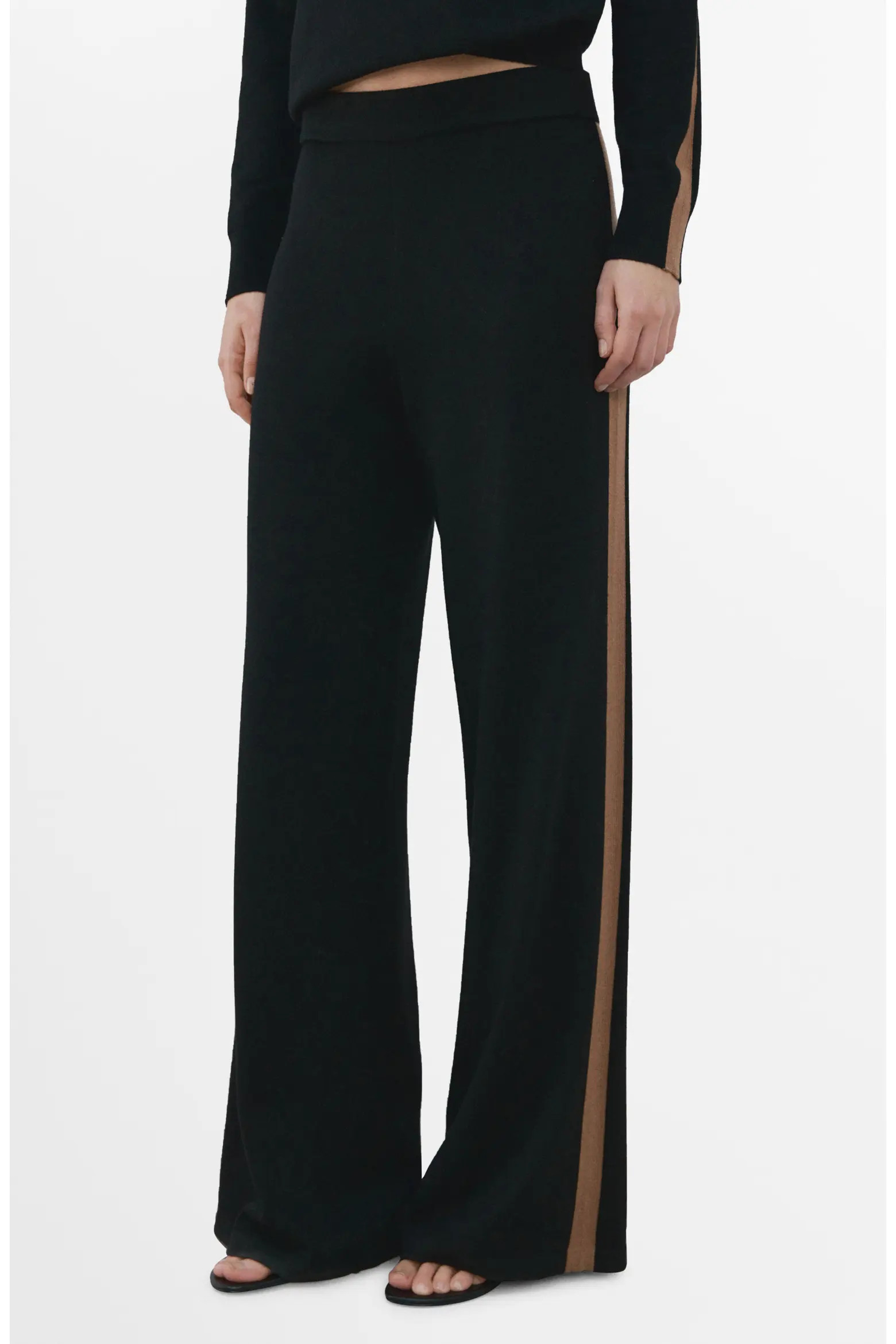 MANGO Contrast Stripe Knit Pants (Women) | Nordstrom | Nordstrom