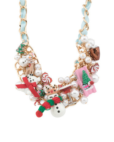 Holiday Baubble Bib Necklace | TJ Maxx