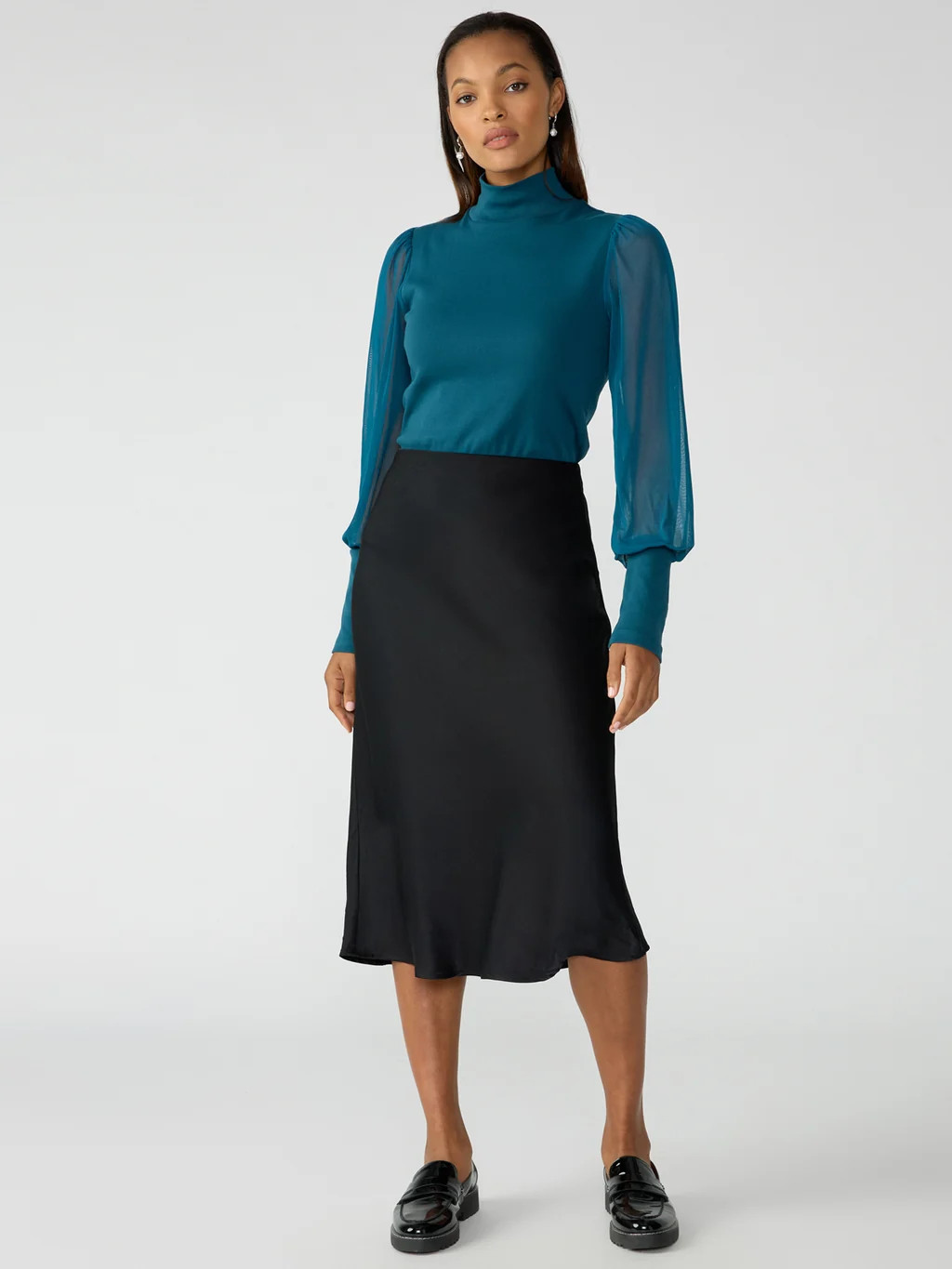 Everyday Midi Skirt Black | Sanctuary Clothing