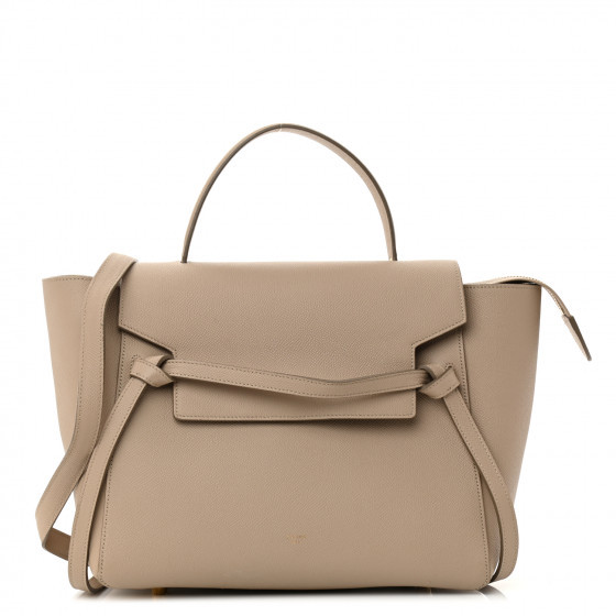 CELINE Grained Calfskin Mini Belt Bag Light Taupe | FASHIONPHILE (US)