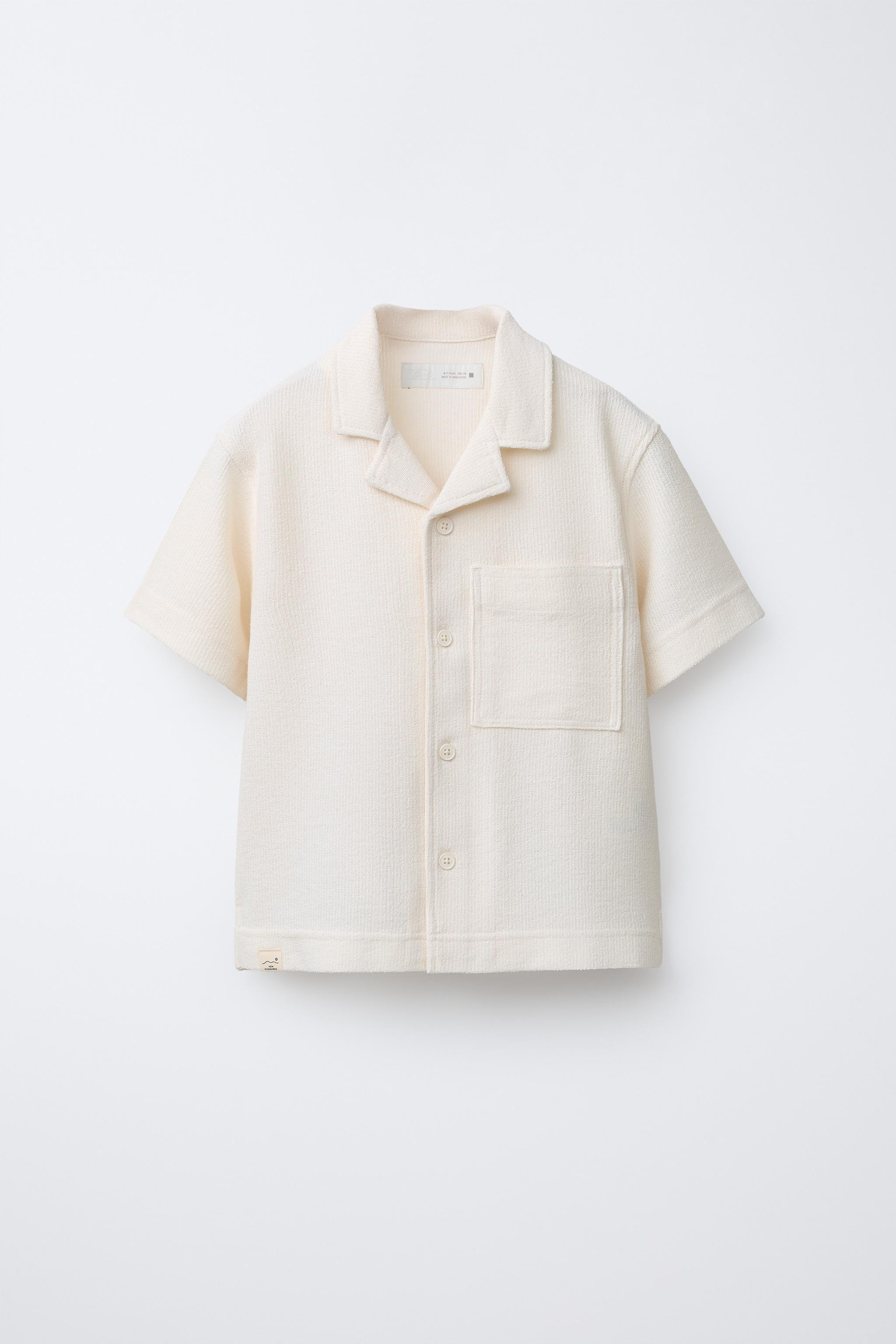 RUSTIC SPREAD COLLAR SHIRT | Zara Canada