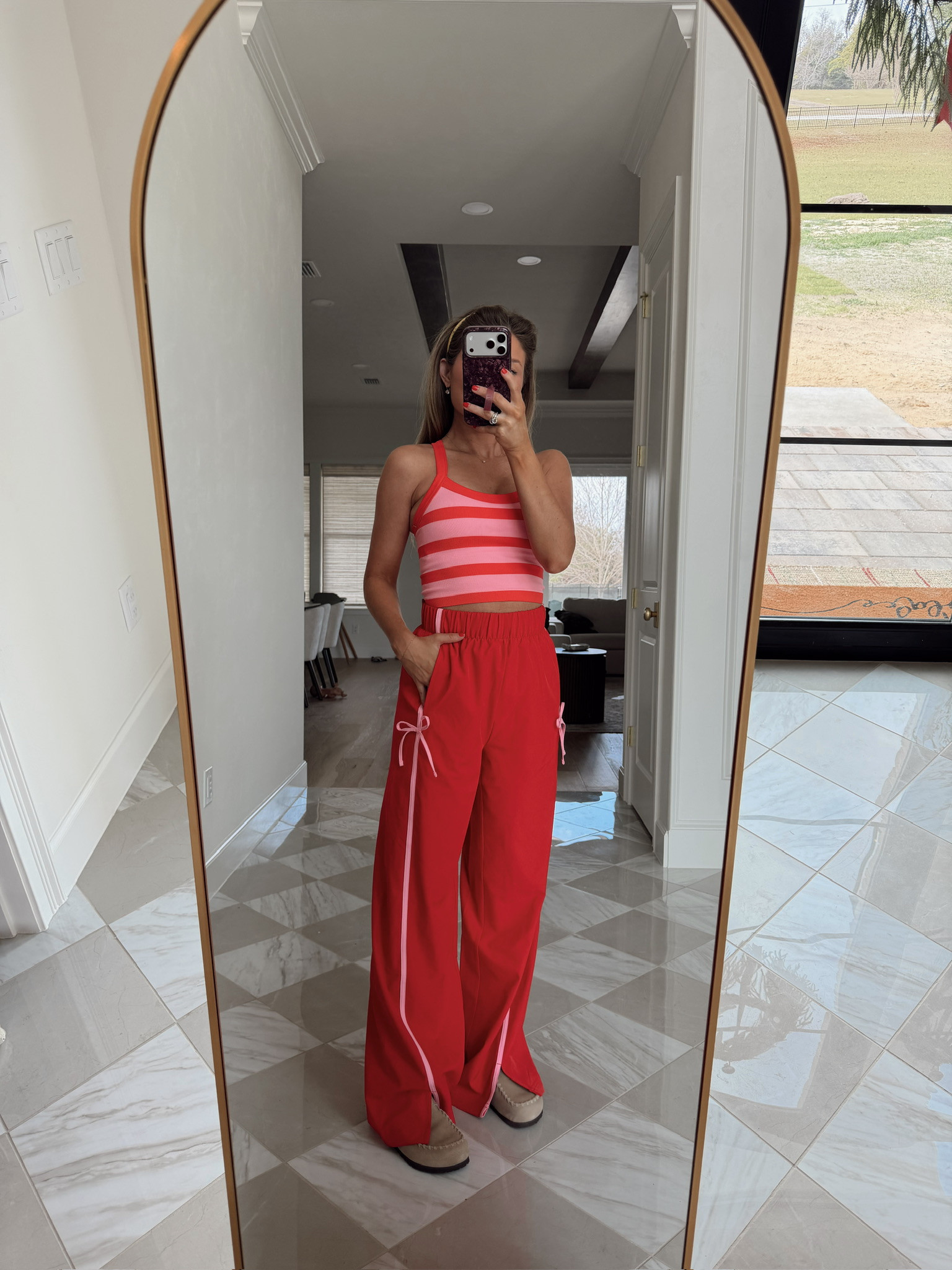 Target Valentines Day outfits that you can style all year! These track pants are so trendy, and so easy to style now and into spring!  

 #LTKValentine #LTKootd #LTKSeasonal