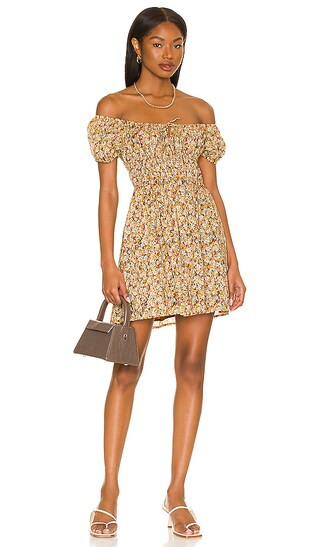 Viola Mini Dress in Edelyn Floral Print | Revolve Clothing (Global)