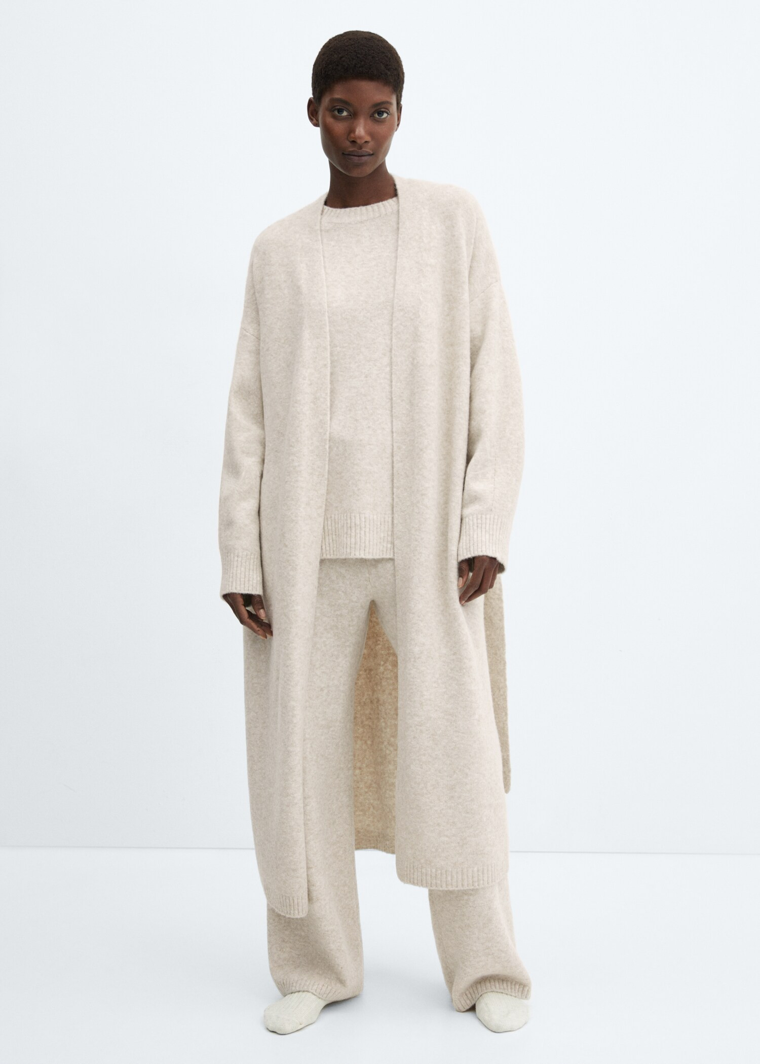 Oversize knit cardigan - Woman | MANGO USA | MANGO (US)