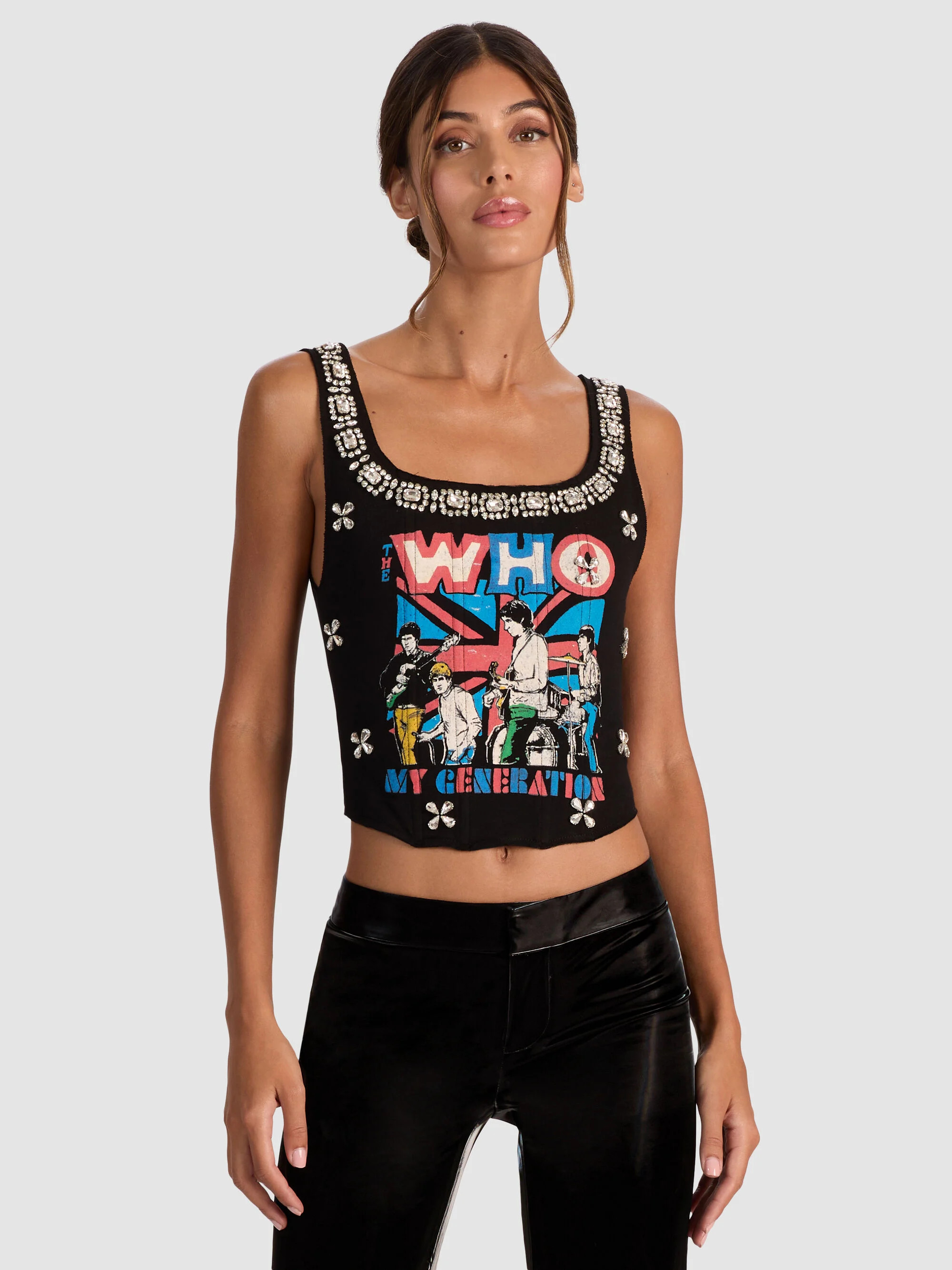 BRESLIN BAND TEE CORSET | Alice + Olivia