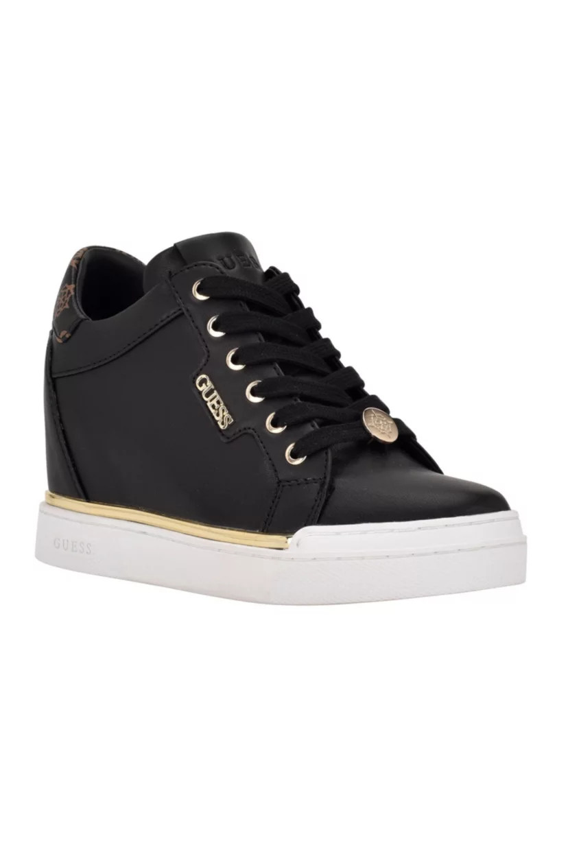 Faster Lace Up Fashion Logo Wedge Sneakers | Belk