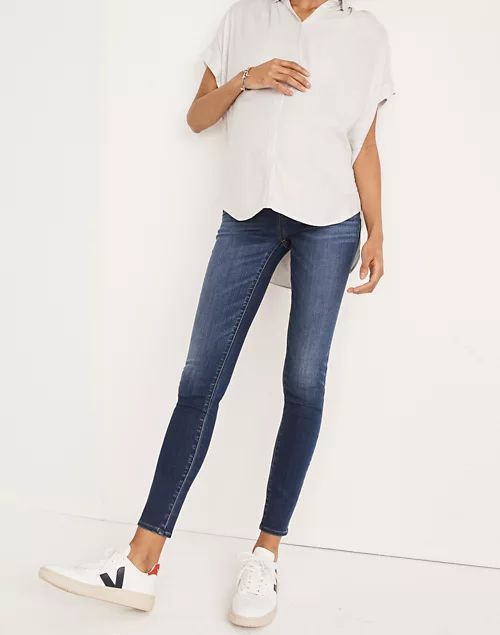 Maternity Over-the-Belly Skinny Jeans in Danny Wash: TENCEL™ Denim Edition | Madewell