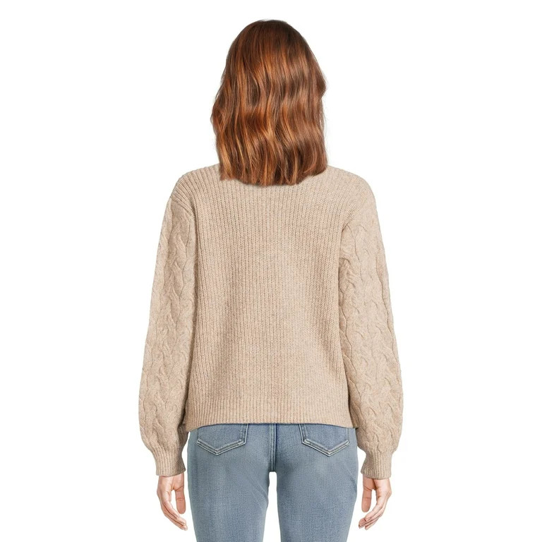 Time and Tru Women's Boyfriend Cardigan Sweater, Midweight, Sizes XS-XXXL | Walmart (US)