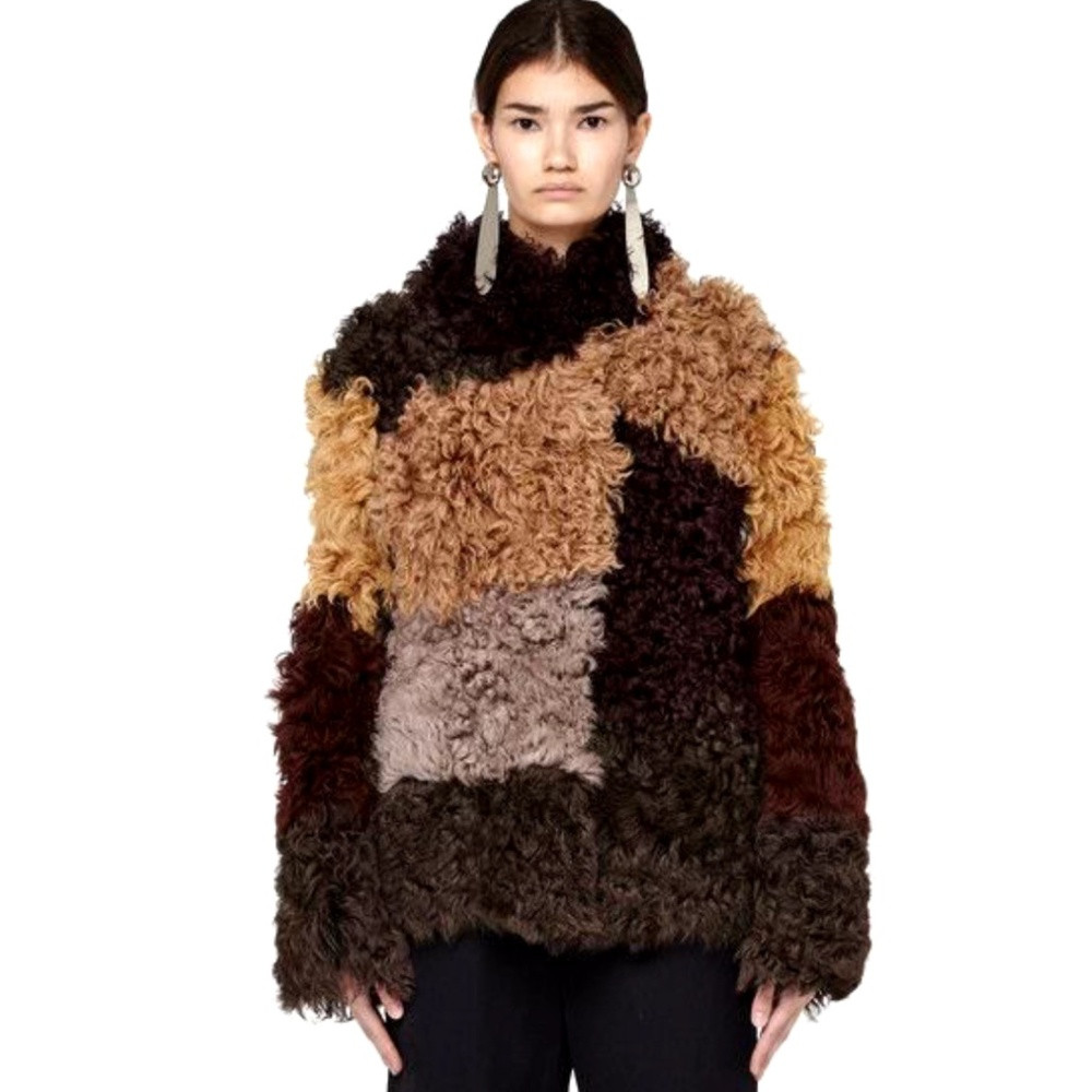Marni Patchwork Shearling Jacket Size 42 | Poshmark