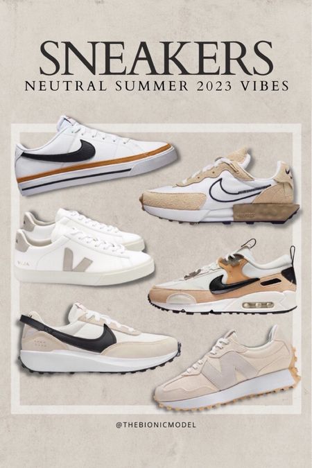 Beige sneakers on trend for summer 2023. 

#sneakers #beigesneakers #beigeshoes #nike #veja #newbalance #brownshoes #whiteshoes

#LTKshoecrush #LTKSeasonal #LTKunder100