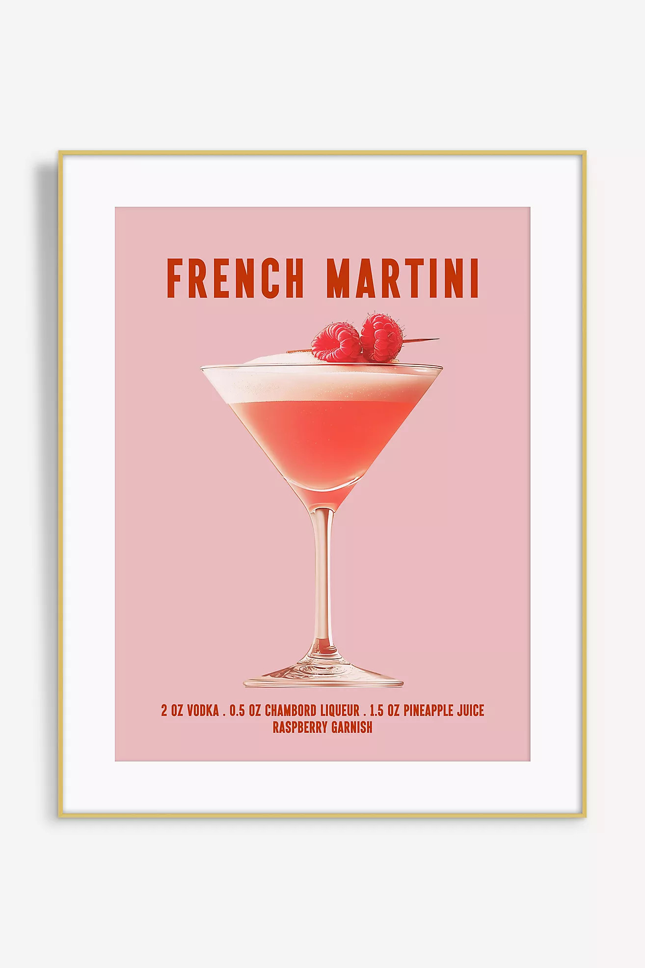 French Martini Cocktail Wall Art | Anthropologie (US)
