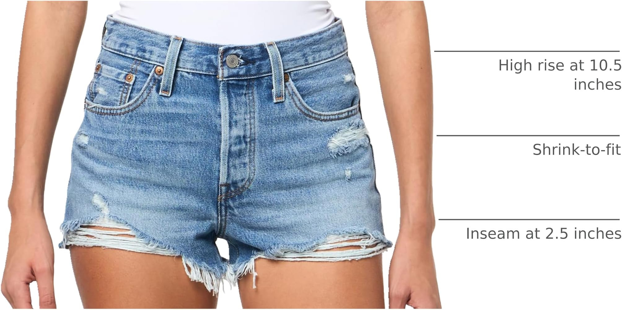 Levi's Women's 501 Original Shorts (Also Available in Plus) | Amazon (US)