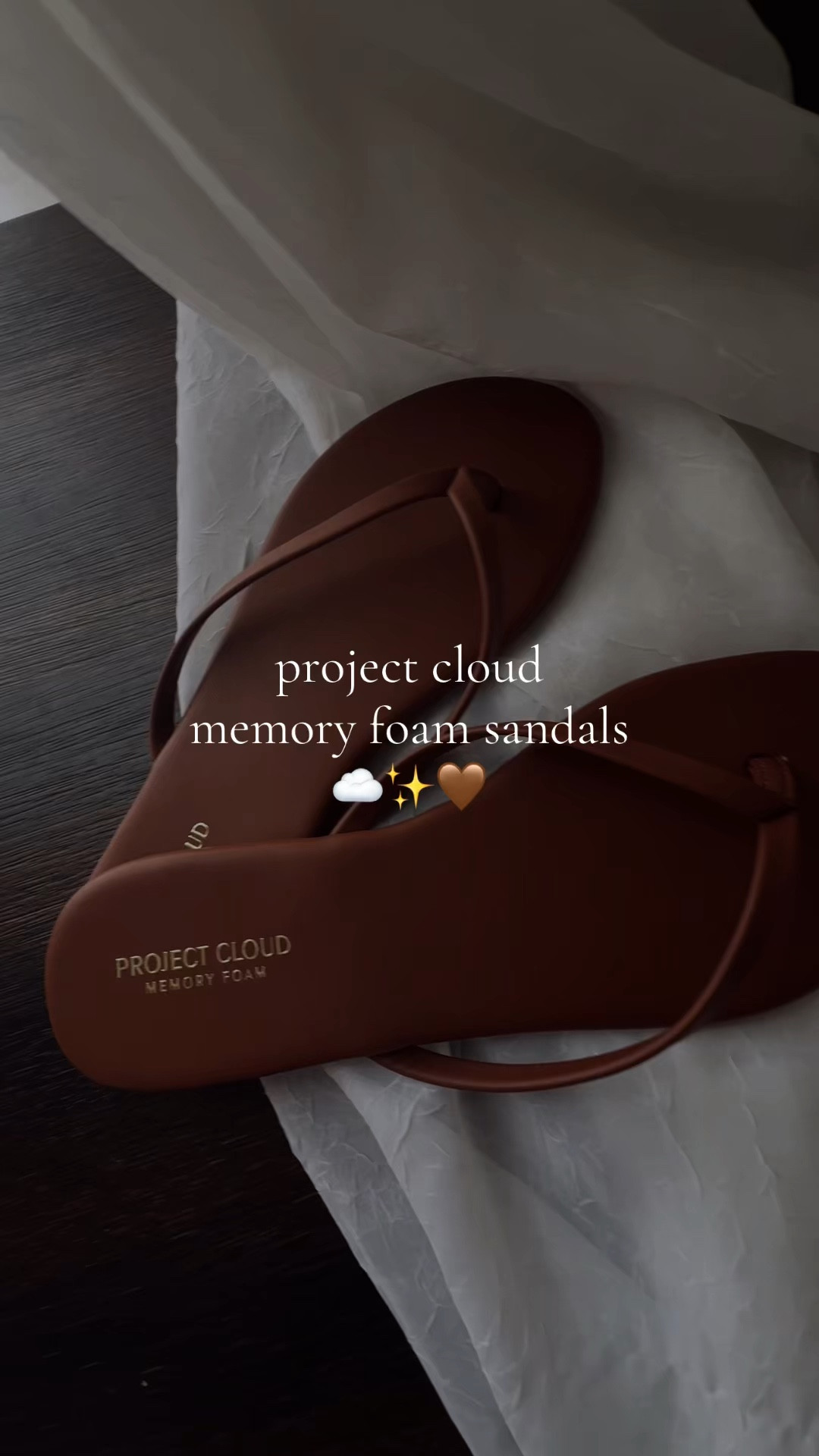 These Project Cloud memory foam flip-flops = walking on a pillow all day long. ☁️✨ 

Lightweight, cushioned, and made for everyday wear—from errands to beach days. Once you slip these on, you won’t go back 🩴☀️

COLOR: Whiskey
SIZING: if you’re in between sizes, size up!

✨ Features:
• Ultra-soft memory foam insole for cloud-like comfort
• Lightweight design—perfect for all-day wear
• Non-slip sole for better grip + stability
• Shock-absorbing cushioning to reduce foot fatigue
• Vegan or eco-leather straps for a sleek, minimal look
• Durable construction for everyday use (beach, errands, travel)
• Easy slip-on style—grab & go convenience
• Versatile for casual outfits, vacations, and summer wear

#ProjectCloud #MemoryFoam #CloudComfort #SummerEssentials #ComfortStyle

#LTKFestival #LTKootd #LTKTravel