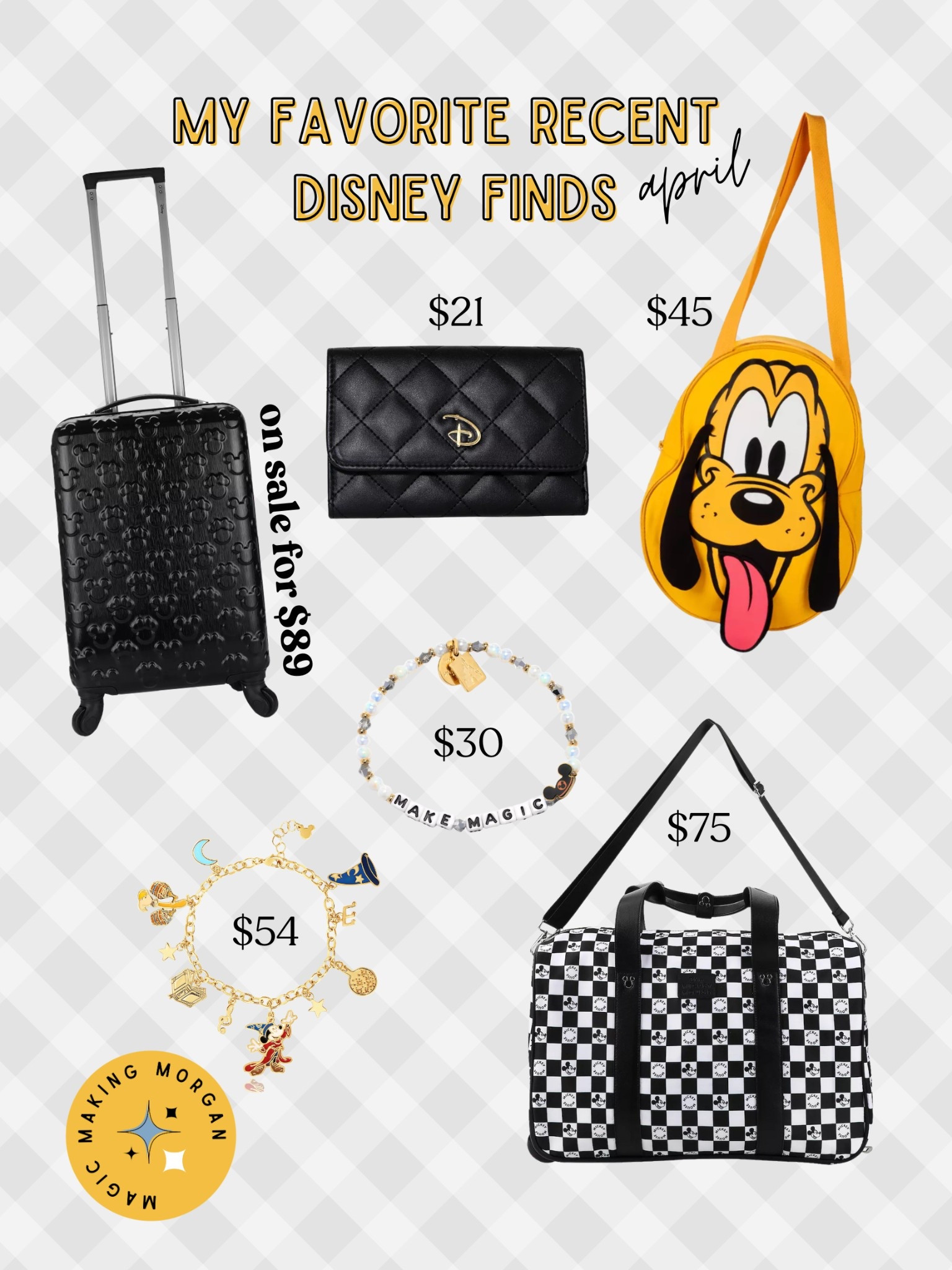 If you can’t tell we’re about to travel 😆 so I’m basically in need of all the Disney bags. Some of these are #targetfinds #walmartfinds and a little #shopdisney 

That Disney wallet and fantasia bracelet are both at the tippy top of my list but that luggage is also a CRAZY good deal right now!

 

#LTKTravel #LTKItBag