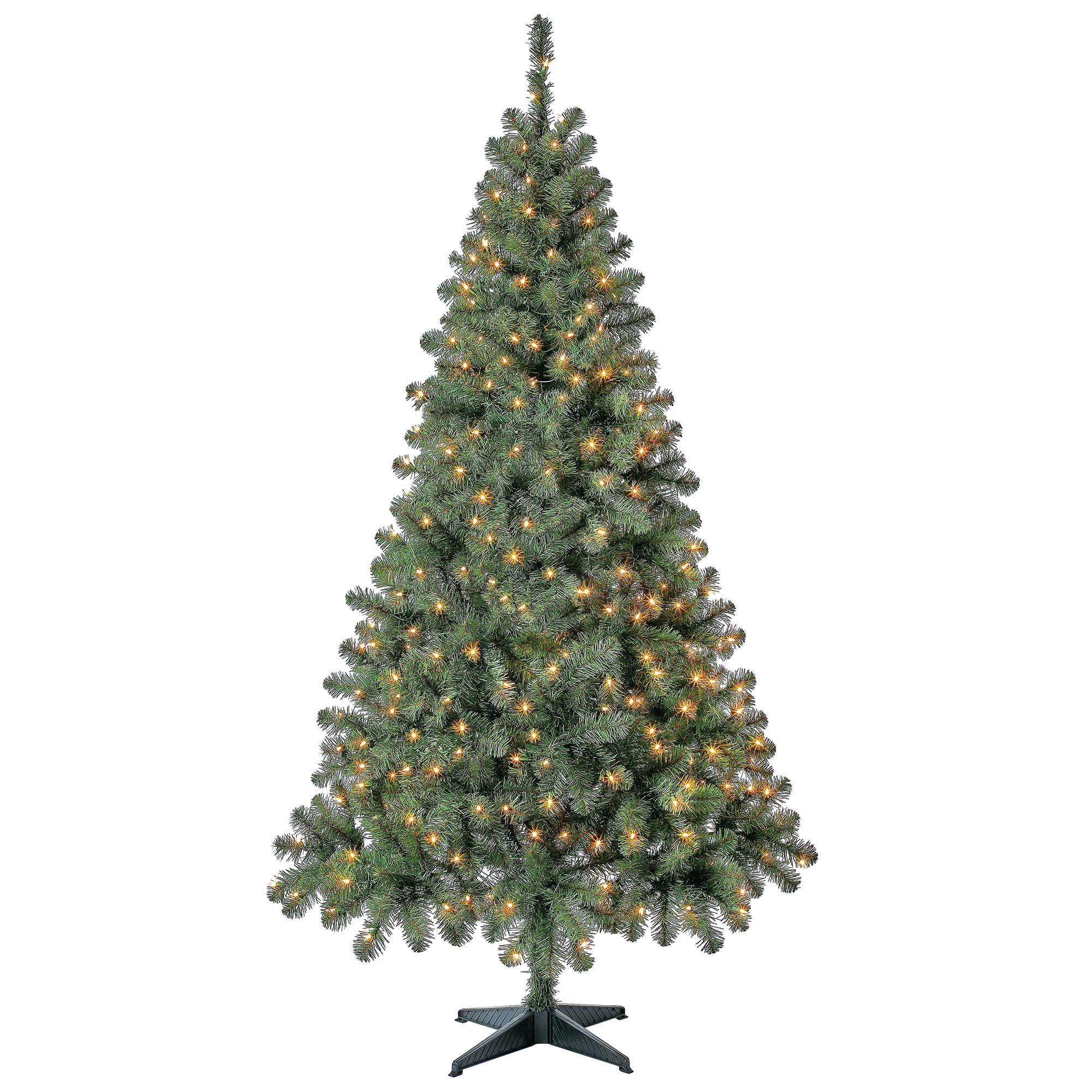Holiday Time Pre-Lit Madison Pine Artificial Christmas Tree, 6.5', Mini Clear Lights | Walmart (US)