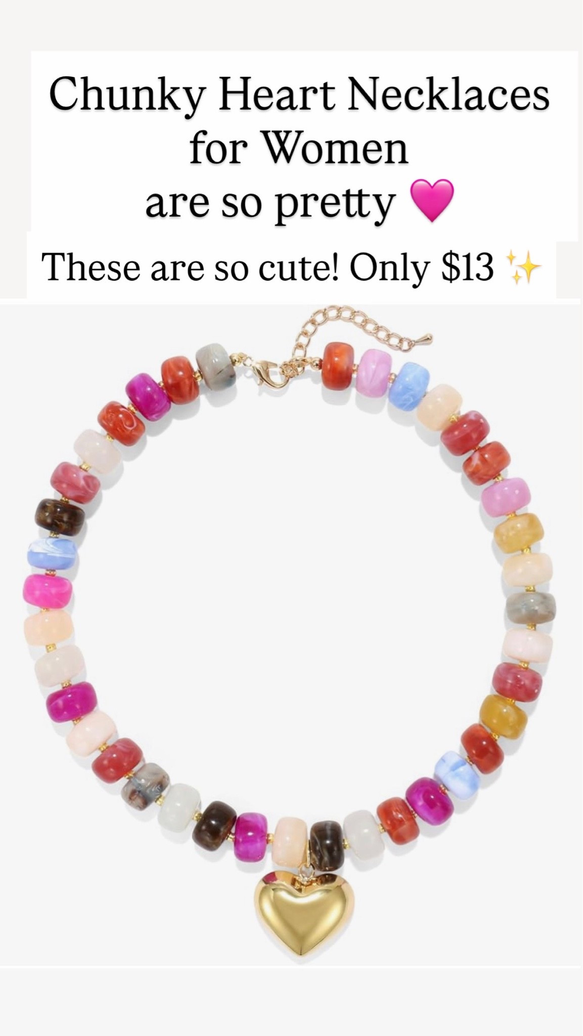 Chunky Heart Necklace for Women

#LTKootd