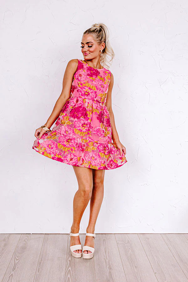 Sparking Romance Floral Mini Dress | Impressions Online Boutique