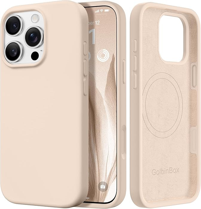 GolbinBox Magnetic for iPhone 16 Pro Case, Compatible with MagSafe, [Soft Anti-Scratch Microfiber... | Amazon (US)