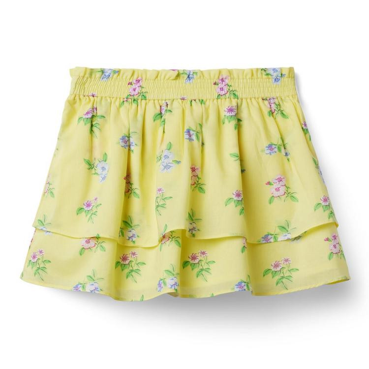 Floral Tiered Smocked Waist Skirt | Janie and Jack