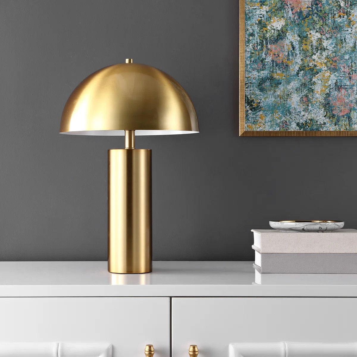 Everly Quinn Marlasia 20.5" Gold Table Lamp & Reviews | Wayfair | Wayfair North America