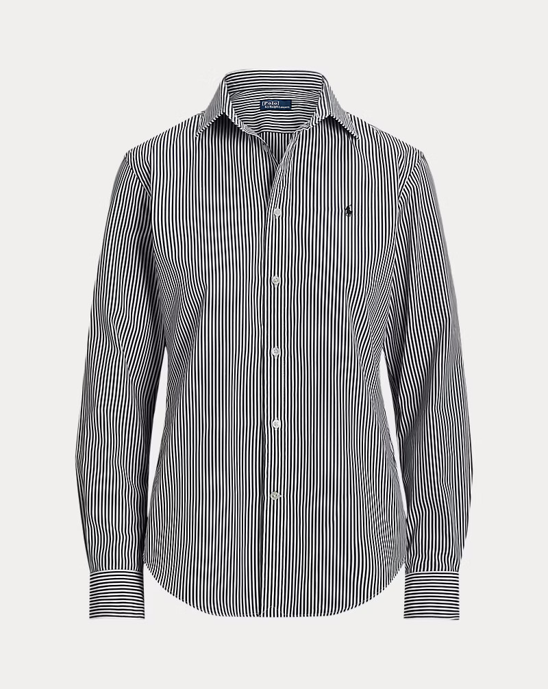 Slim Fit Striped Cotton Shirt | Ralph Lauren (UK)