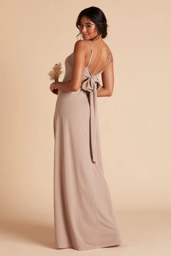 Benny Crepe Dress - Taupe | Birdy Grey