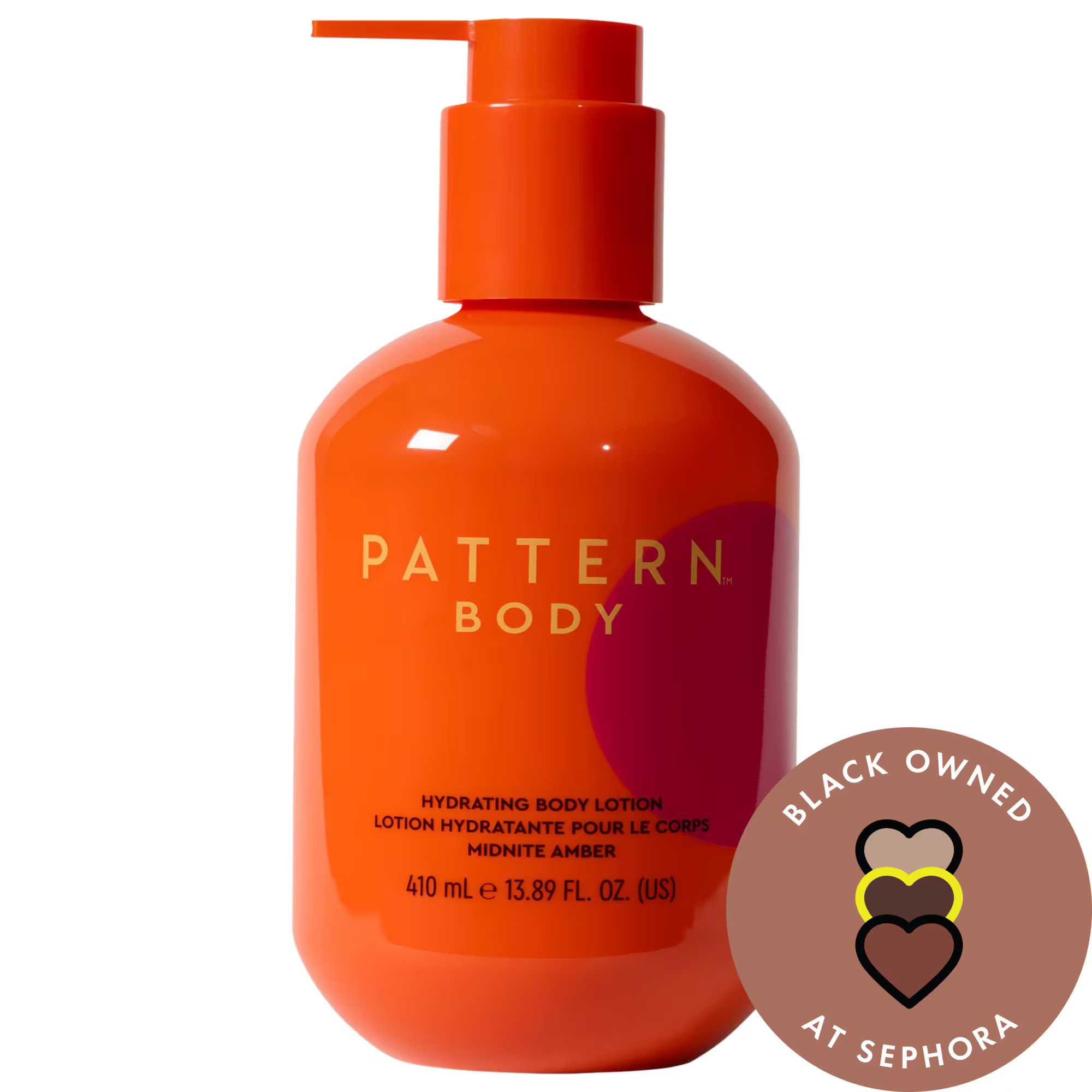 PATTERN by Tracee Ellis Ross Hydrating Body Lotion With Shea & Mango Seed Butter in Midnite Amber 13.89 oz/410 ml | Sephora (US)