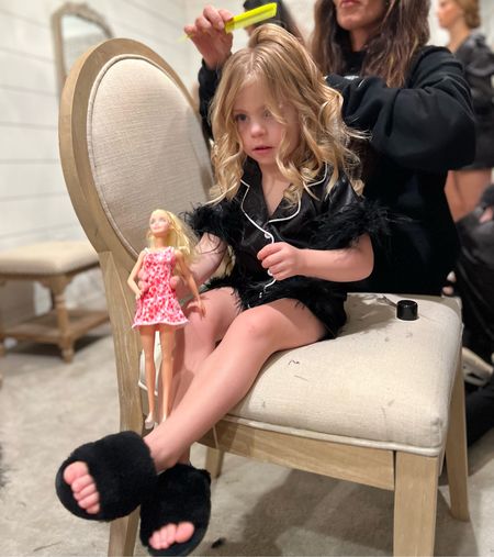Halston was a Flower Girl in my cousin’s wedding this weekend and it was a such a core memory! I DIYed her silk feather pjs for getting ready with the bridal party and they turned out so fun! 

#LTKHoliday #LTKwedding #LTKkids