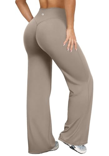 OQQ Yoga Pants Women High Waist Stretch Casual Soft Straight Leg Bottoms | Amazon (US)