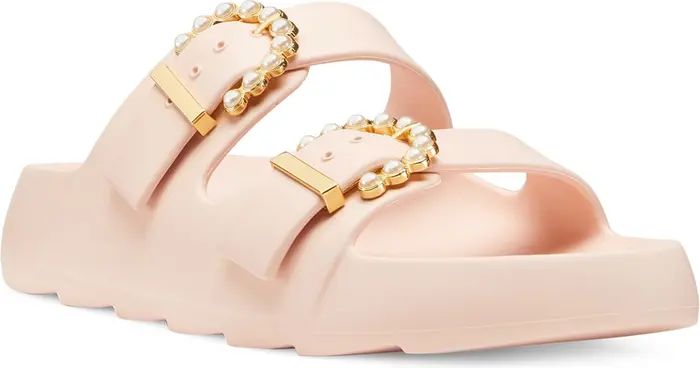 Imitation Pearl Buckle Slide Sandal (Women) | Nordstrom Rack