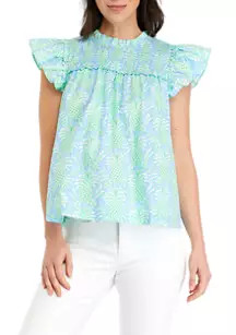Women's Ruffle Animal Top | Belk