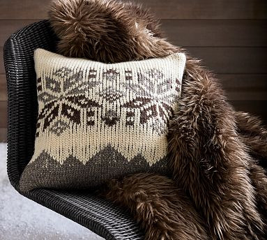 Grafton Fair Isle Sweater Pillow Cover | Pottery Barn (US)