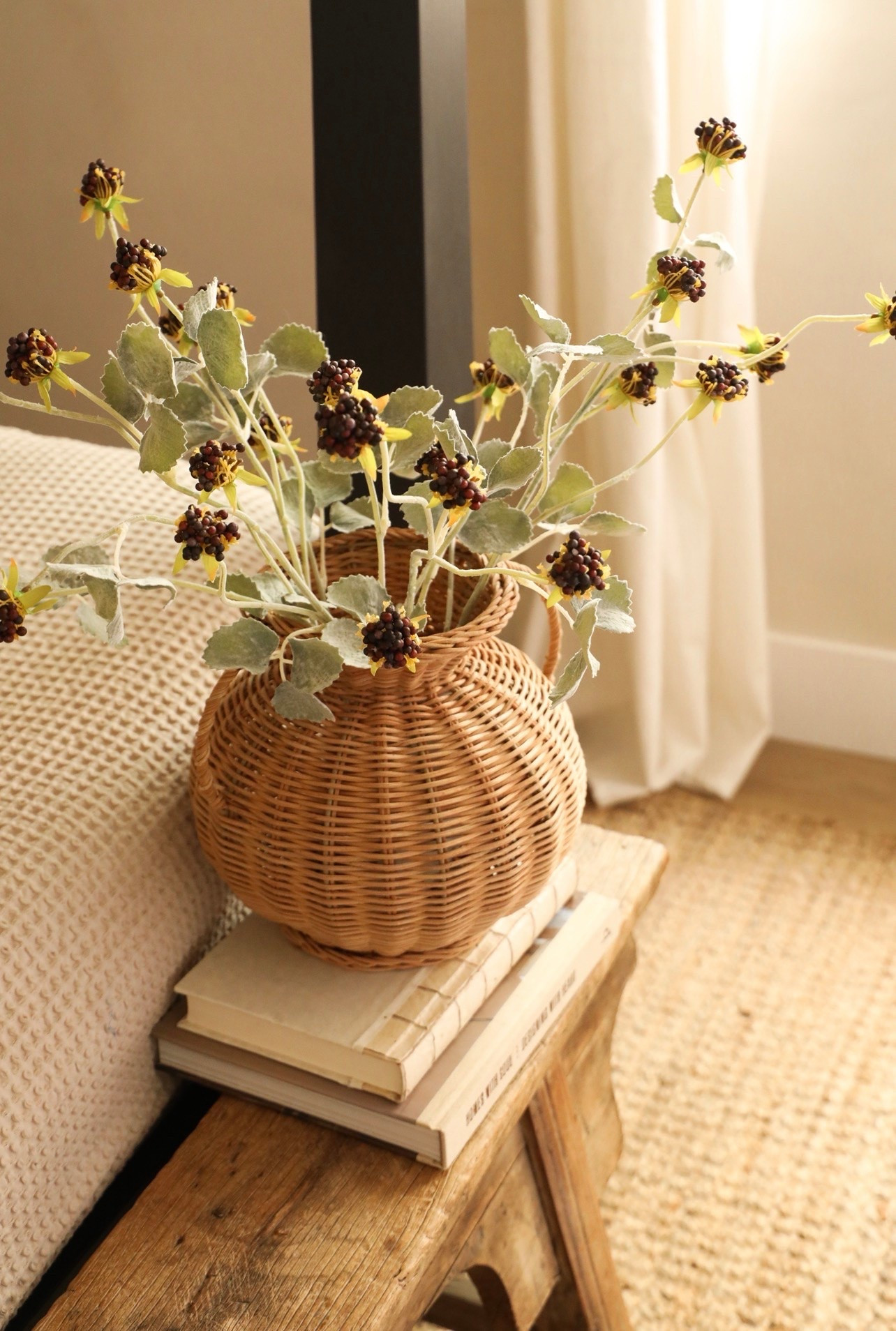 I’m OBSESSED with these blackberry stems! 😍 Also, this woven vase is super affordable and elevates any space! #ltkhome #homedecor #decor

#LTKHome