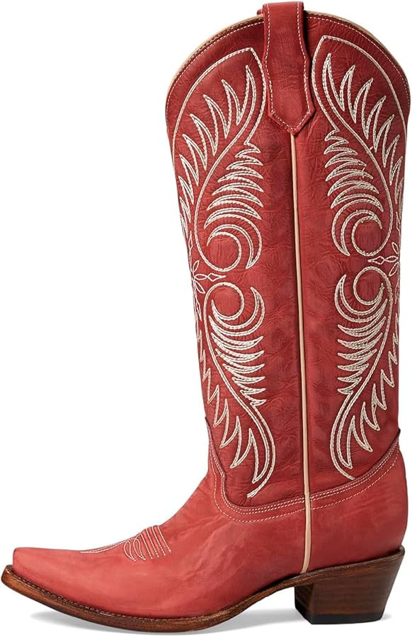 CORRAL Women's Circle G Embroidery Urban Western Outdoor Cowgirl Style Snip Toe Knee-High Pig Lin... | Amazon (US)