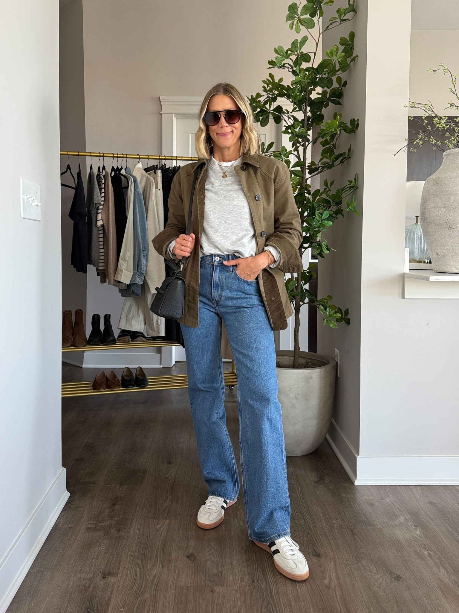 Wearing 25/regular jeans, small tee, medium sweatshirt, small jacket, sneakers tts

#LTKStyleTip #LTKFindsUnder100 #LTKOver40