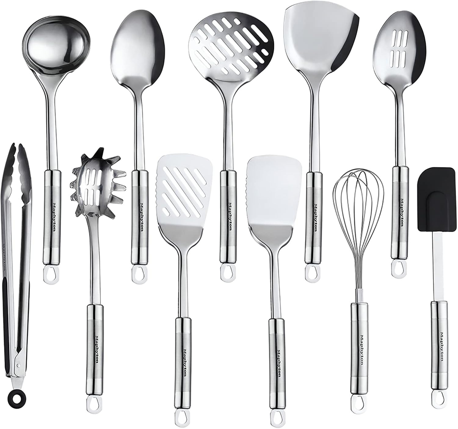 Cooking Utensils Set, 11PCS Stainless Steel Kitchen Tool Set | Amazon (US)