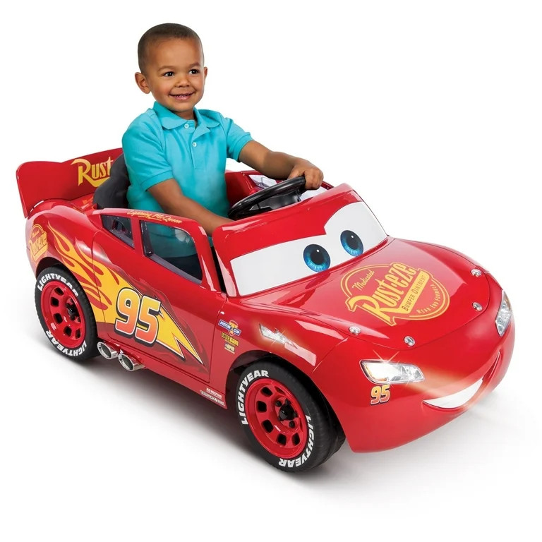 Huffy 6V Disney Pixar Lightning McQueen Ride-On Toy, Kids Ages 3-7, Red - Walmart.com | Walmart (US)