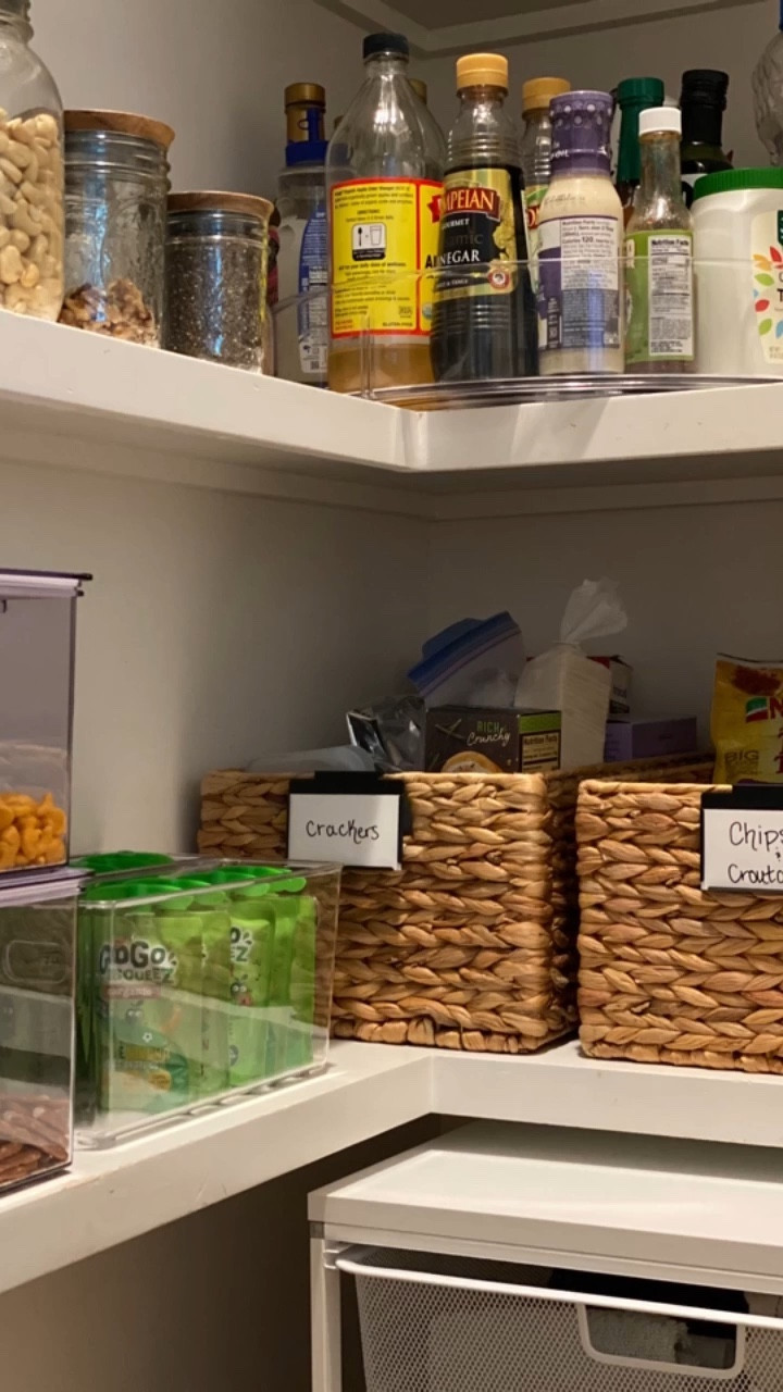 Pantry organization. Containers make everything better. Baskets. 

#LTKstyletip #LTKhome #LTKVideo