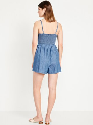 Fit &amp; Flare Cami Romper | Old Navy (US)