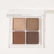 Cosmic Crystal Eyeshadow QuadHigher Self Clolor Matte Glitter Eyeshadow Palette Gold Bronze Dark Chocolate High Shine Glitter Long Lasting Ultra Pigme | SHEIN