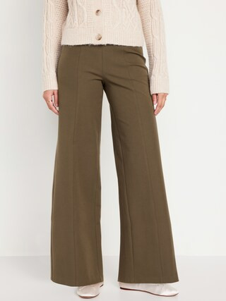 High-Waisted Pull-On Pixie Super Wide-Leg Pants | Old Navy (US)