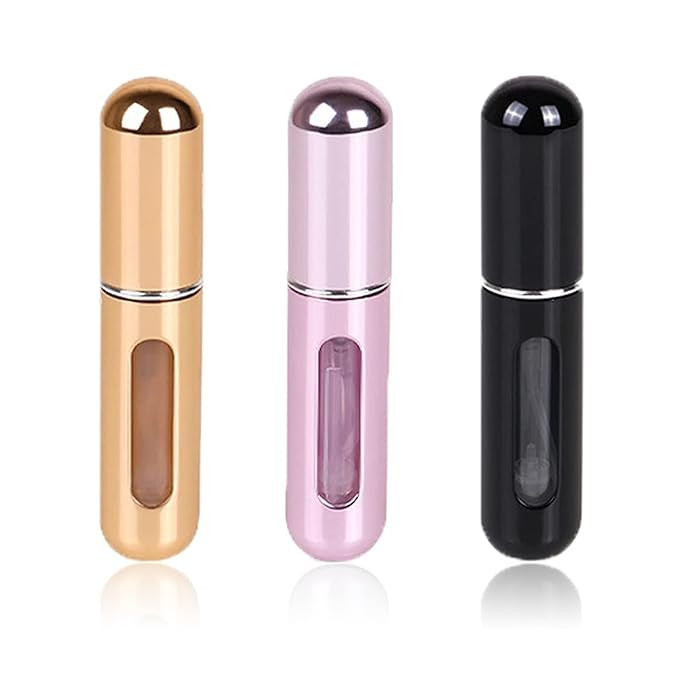 KAYZON Travel Mini Perfume Refillable Atomizer Container, Portable Perfume Scent Pump Case Fragra... | Amazon (US)