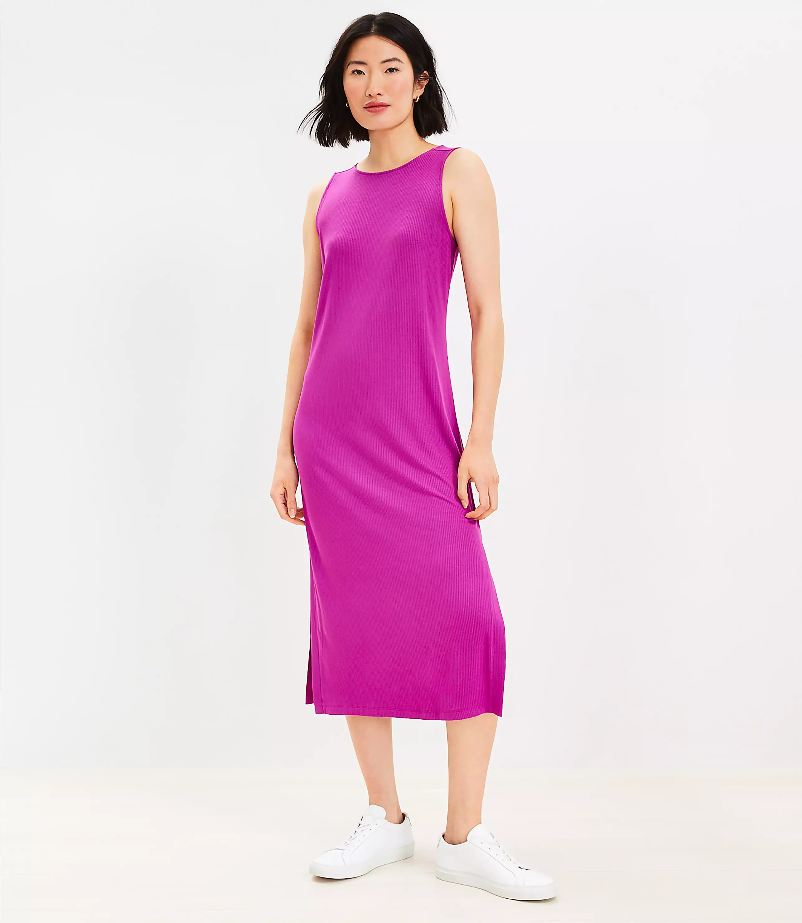 Twist Cutout Back Midi Dress | LOFT