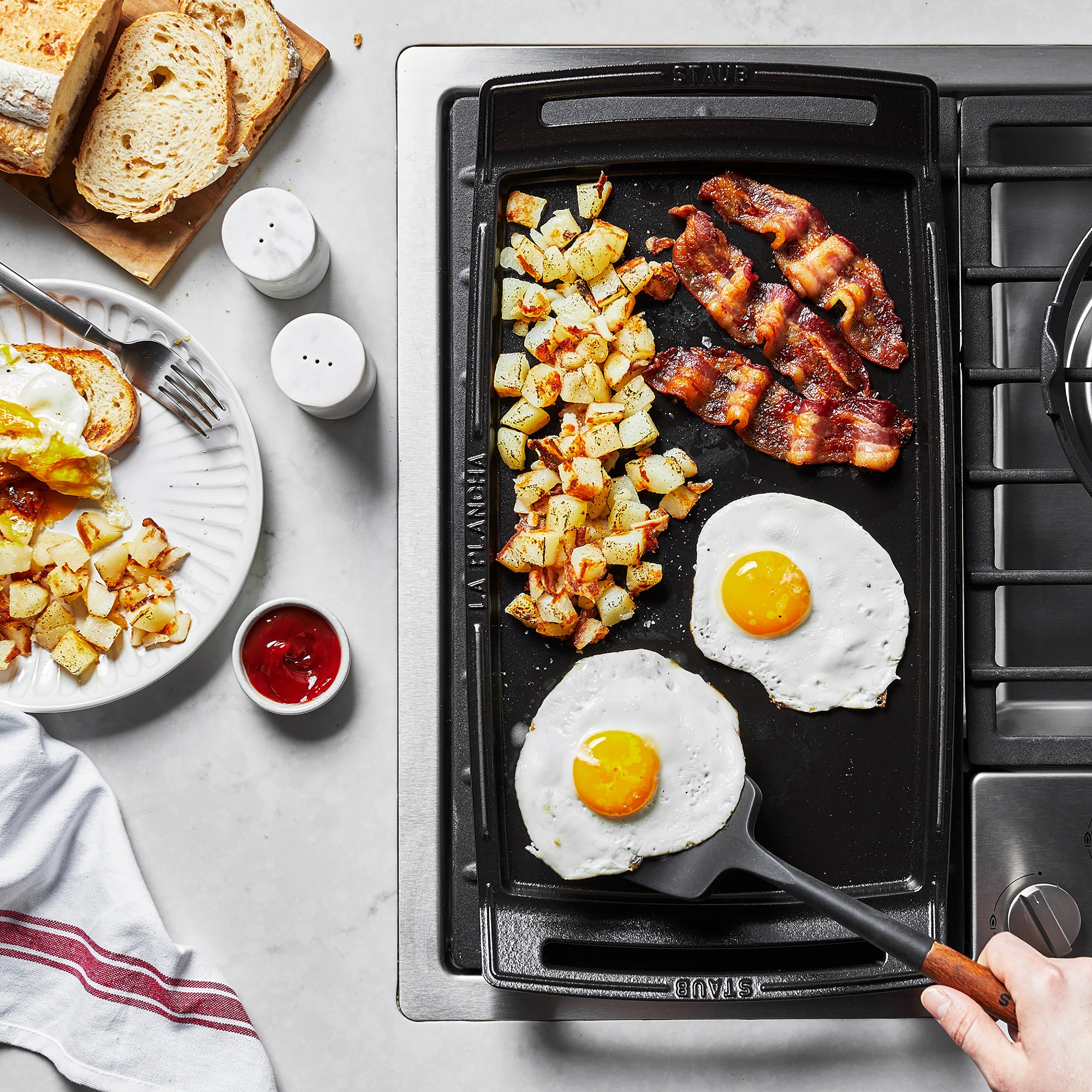 Staub Enameled Cast Iron Double Burner Griddle | Williams-Sonoma