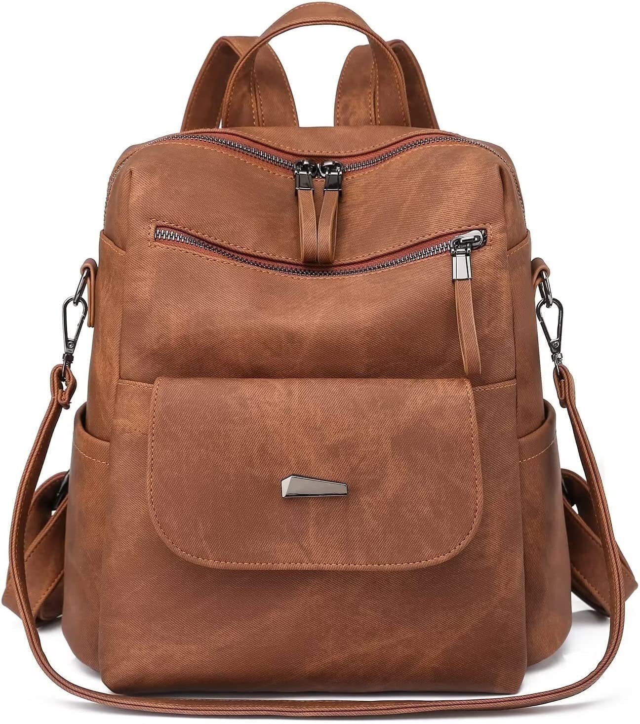 HONGLONG Backpack Purse for Womens, Waterproof PU Leather Backpacks Handbags, Ladies Casual Shoul... | Walmart (US)