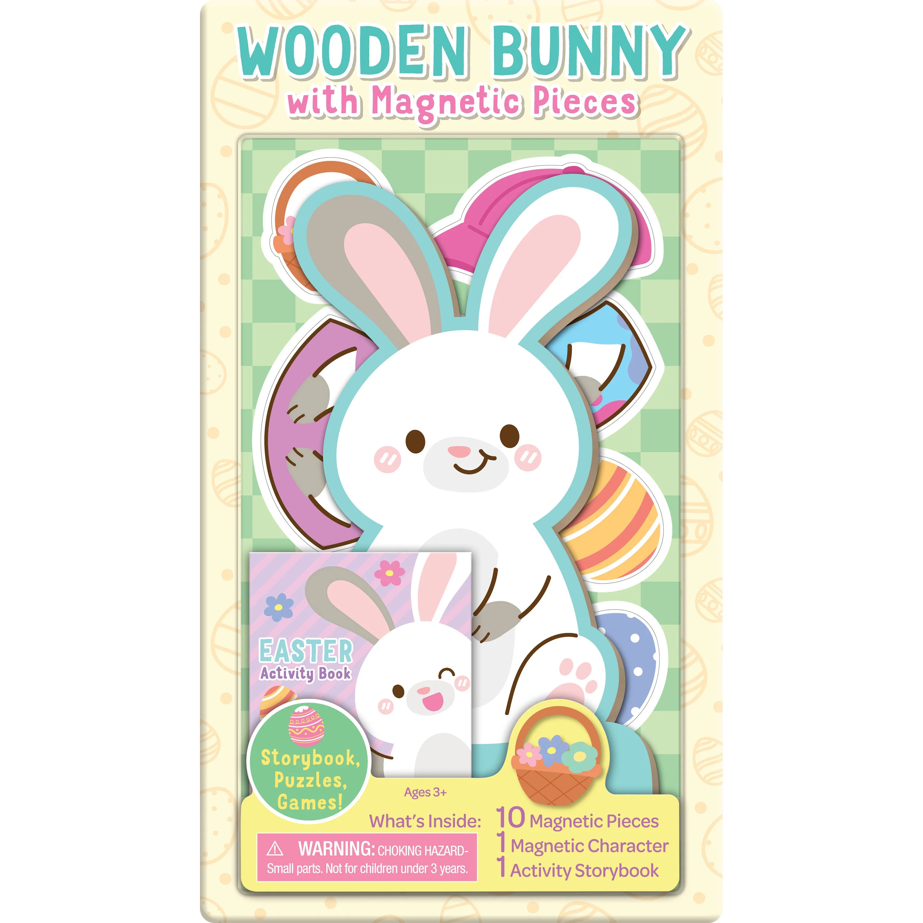 Easter Bunny Wooden Magnetic Dress Up Doll with 10 Clothing & Accessory Pieces | Walmart (US)